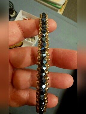 Elegant Black, Gold and Silver Headband From Nordstrom, New